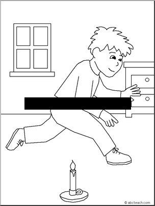 Jack, Be Nimble Coloring Page