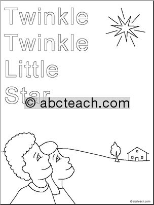 Nursery Rhymes- Coloring- Twinkle, Twinkle’
