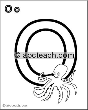 Coloring Page: Alphabet- O
