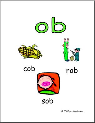 Word Family – OB Words Poster