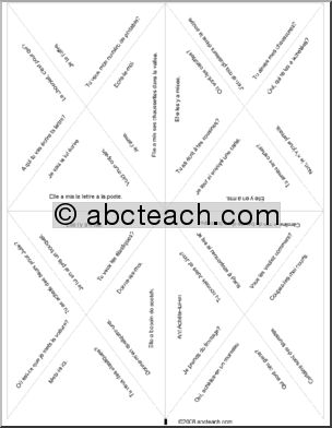 French: Triangle Puzzle–Object Pronouns