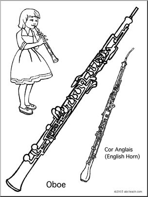 Coloring Page: Oboe