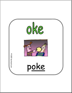 Word Family – OKE Words Sign