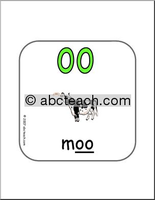 Word Family – OO Words Sign