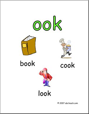 Word Family – OOK Words Poster