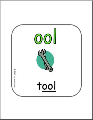 Word Family – OOL Words Sign