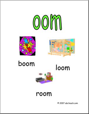 Word Family – OOM Words Poster