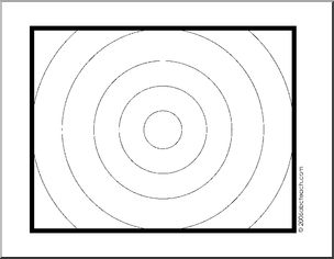 Coloring Page: Op Art- Concentric Circles on a Grid