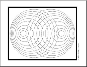 Coloring Page: Op Art- Overlapping Circles