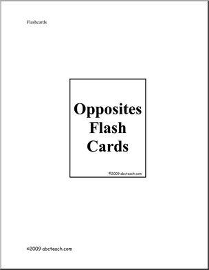 Opposites (b/w) set 1 Flashcards