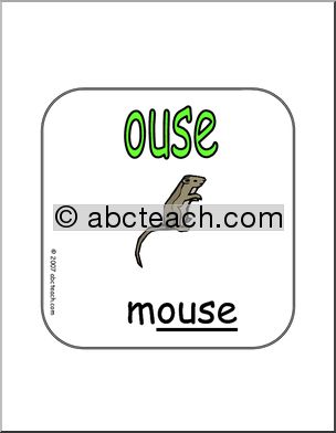 Word Family – OUSE Words Sign