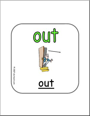 Word Family – OUT Words Sign