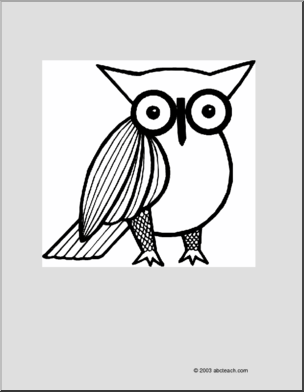 Coloring Page: Owl