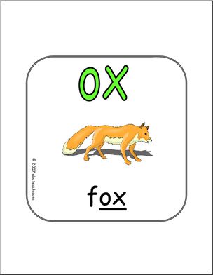 Word Family – OX Sign
