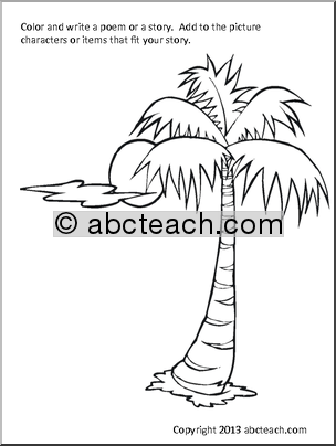 Coloring Page: Beach