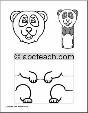 Craft: Paper Roll Pal -Panda (preschool/ primary)
