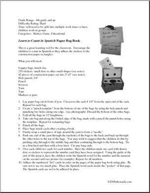 Craft: Spanish Numbers (elementary)