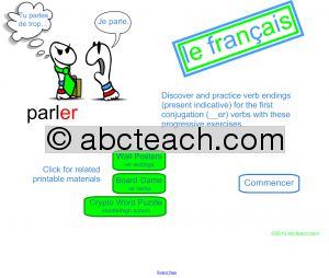 Interactive: Notebook: French: Verbs