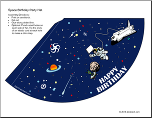 Space-Themed Party Hat