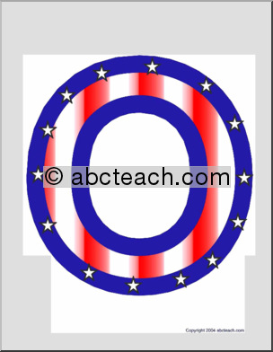 Alphabet Letter Patterns: Patriotic theme N-Z (color)