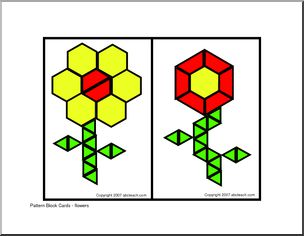Flowers (elem/upper elem) Pattern Block