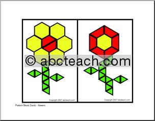 Flowers (elem/upper elem) Pattern Block
