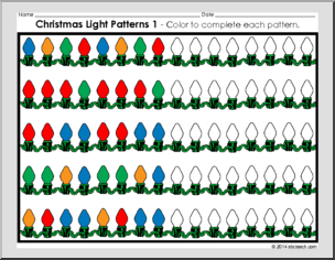Game: Christmas Light Patterns