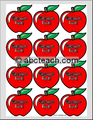 Back-to-School Pencil Apple Tags