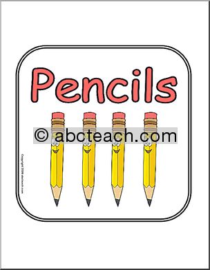 Sign: Pencils