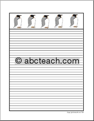 Writing Paper: Penguins (upper elementary) 1