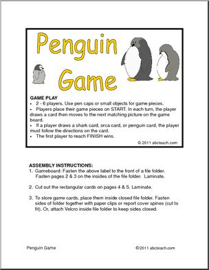 Board Game: Penguin Game (color) (primary/elem)