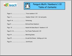 Counting and Addition to Ten (K-1) Penguin Theme Unit