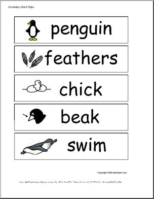 Word Wall: Penguins (pictures)