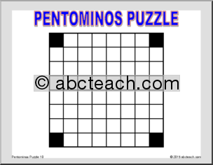Math Puzzle: Pentominos Puzzle 10