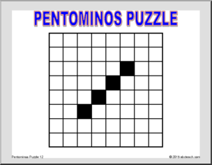 Math Puzzle: Pentominos Puzzle 12