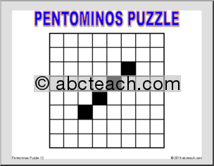 Math Puzzle: Pentominos Puzzle 12