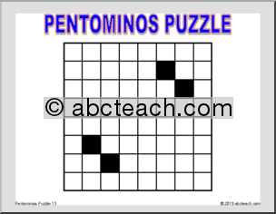 Math Puzzle: Pentominos Puzzle 13