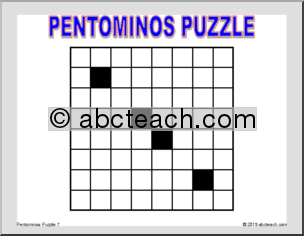 Math Puzzle: Pentominos Puzzle 7