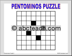 Math Puzzle: Pentominos Puzzle 8