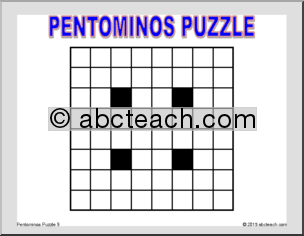 Math Puzzle: Pentominos Puzzle 9