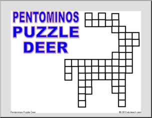Math Puzzle: Pentominos Puzzle – Deer