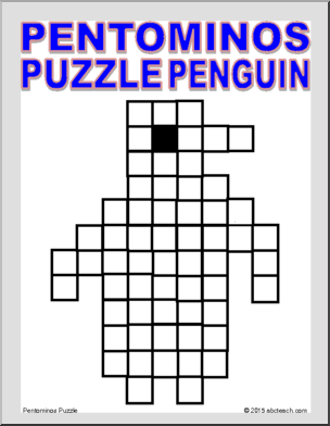 Math Puzzle: Pentominos Puzzle – Penguin