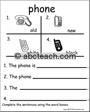 Beginning Writing Practice, Set 10a (phone)