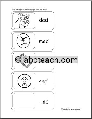 Word Family – ad words Flashcards