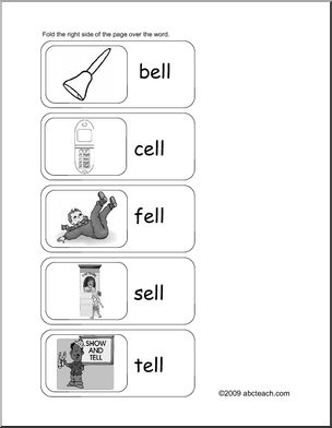 Word Family – ell words Flashcards