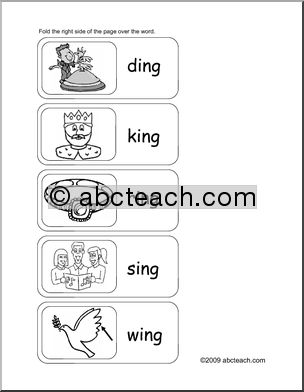 Word Family – ing words Flashcards