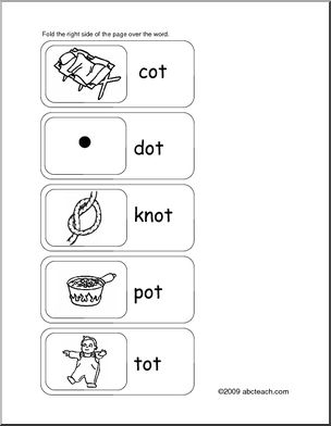Word Family – ot words Flashcards