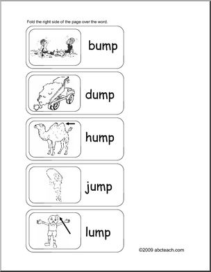 Word Family – ump words Flashcards