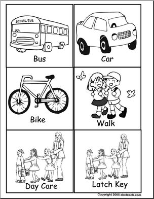 Coming/Going to School Classroom Picture Graph