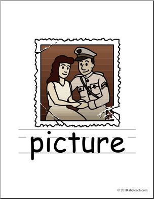 Clip Art: Basic Words: Picture Color (poster)